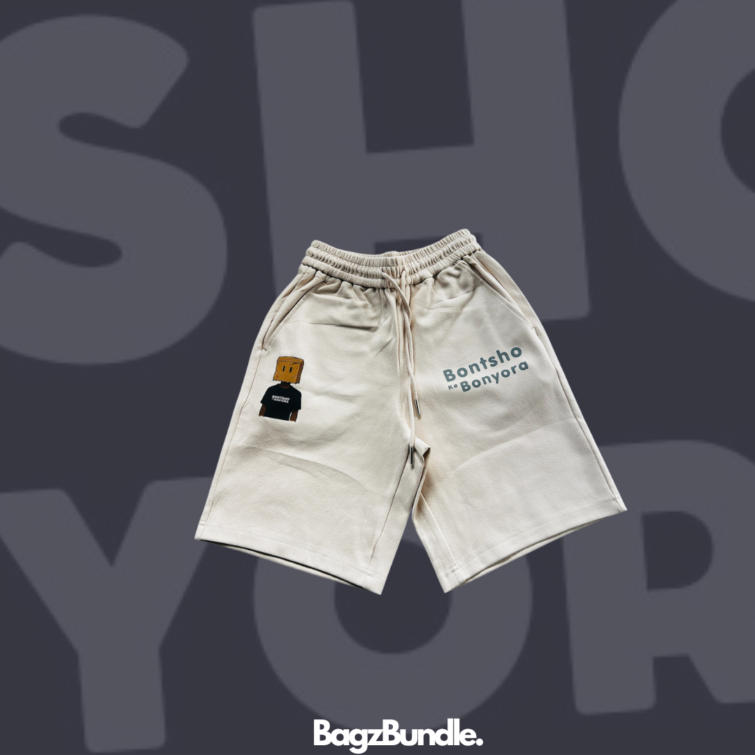 Bontsho Ke Bonyora urban shorts(beige)