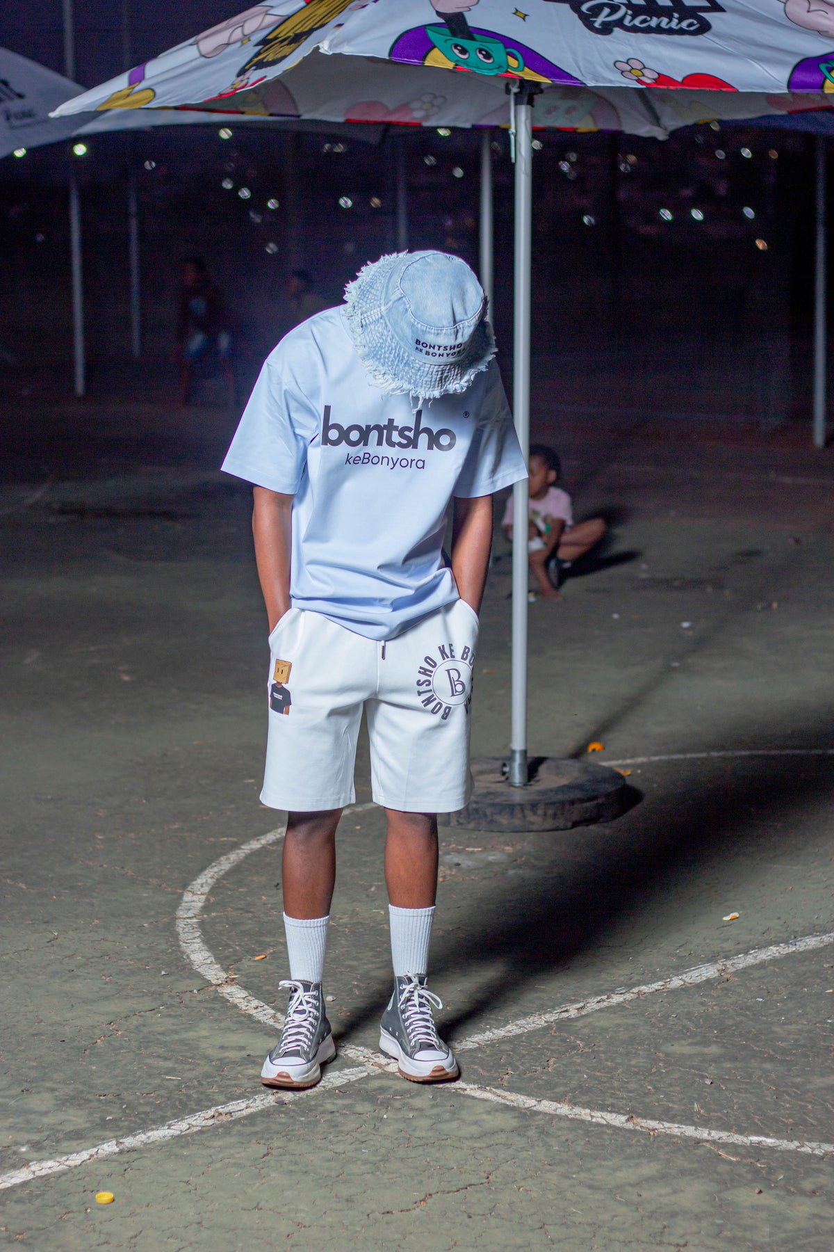 Bontsho Ke Bonyora urban shorts(White)