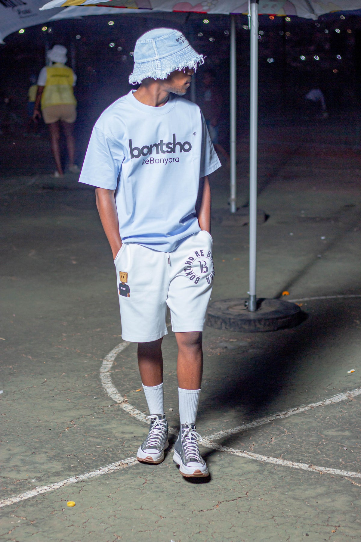 Bontsho Ke Bonyora urban shorts(White)