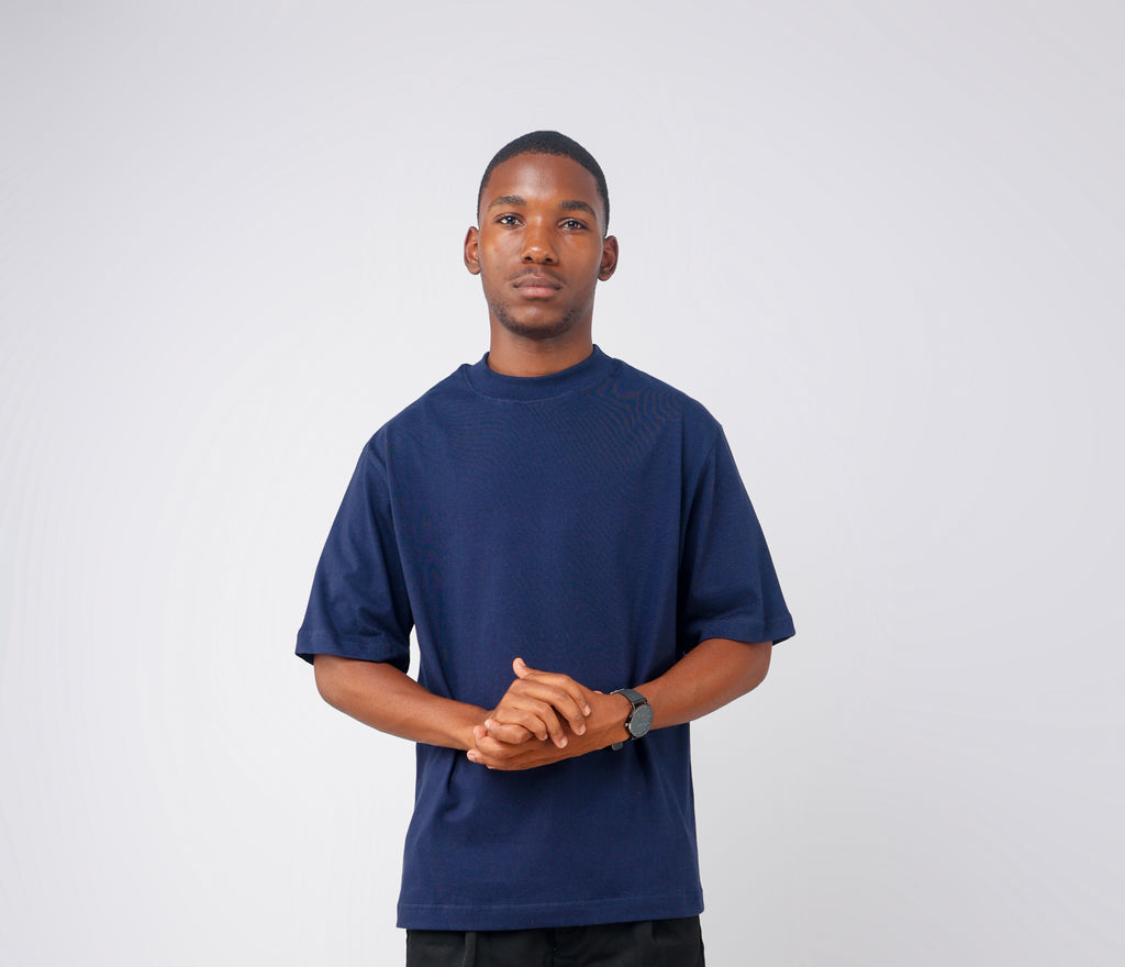 Boxie Tee Navy Blue