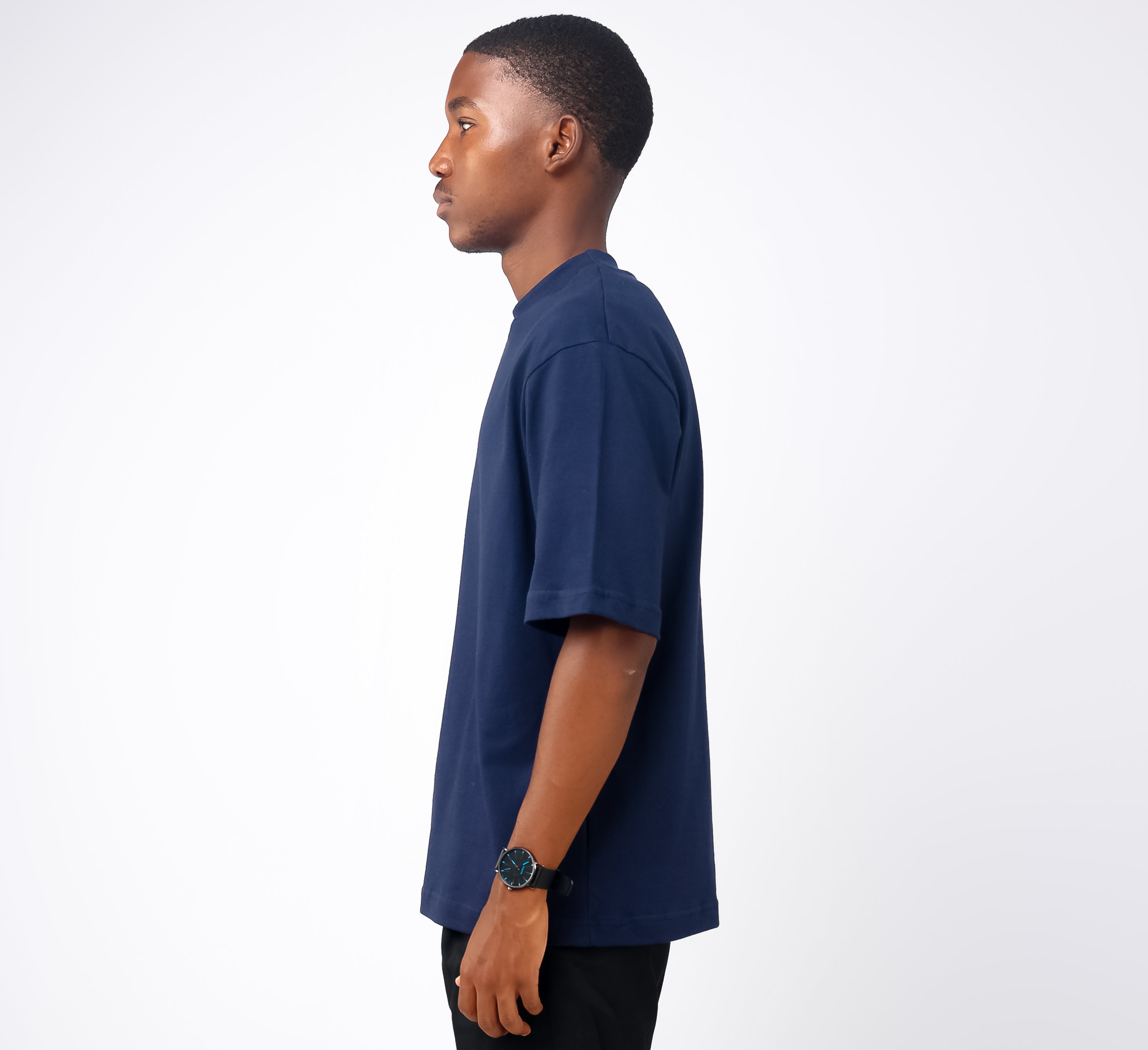 Boxie Tee Navy Blue