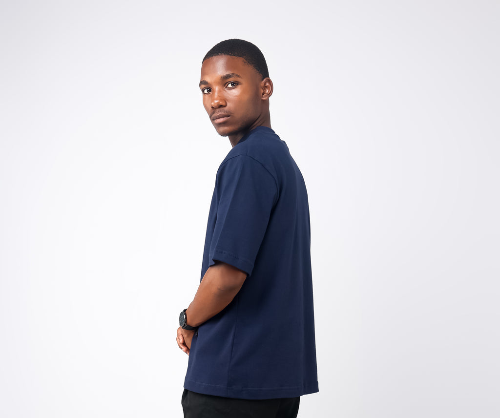 Boxie Tee Navy Blue